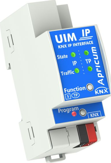 Interfaz de programación KNXnet/IP, 4 conexiones tunnel, carril DIN, Ref. UIMip