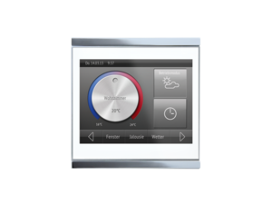 Corlo Touch KNX-Display, Touch-sensitive Oberlfäche 3,5``, weiß/Chrom glänzend