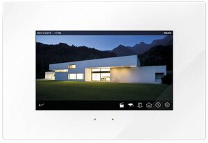 KNX touch panel capacitive, 7" inch, with video intercom, serie HC3, white, Ref. HC3-KNX-CW