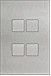 Contrattempo 4-1L,Aluminium, raised buttons (0.5mm)