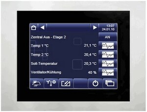 KNX TOUCH CONTROL ETS6C, 230 VAC