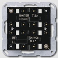 Universal push-button module with integrated BCU, 1-gang