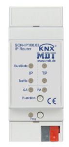 KNXnet/IP secure Programmierschnittstellen, 4 Tunnelverbindungen, DIN-Schienen, Ref. SCN-IP000.03
