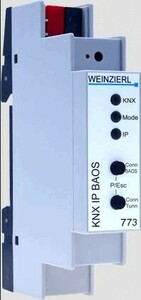 KNXnet/IP Router Programmierschnittstellen, KNX IP BAOS 773, > 5 Tunnelverbindungen, DIN-Schienen, Ref. 5262