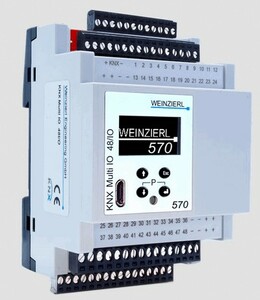 KNX switching actuator with inputs, 48 Inputs/Outputs 24V, DIN rail, Ref. 5238